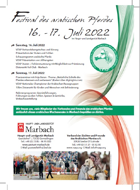 16./17. Juli 2022 – Festival des arabischen Pferdes